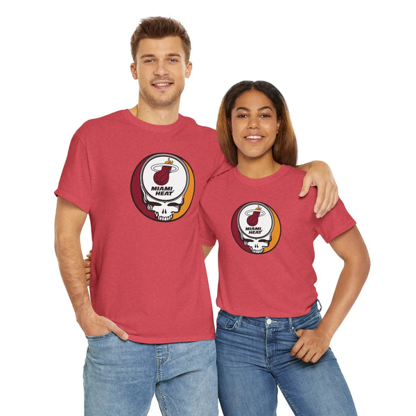 Grateful Dead - Miami Heat Grateful Dead Steal Your Face T-Shirt - NBA - StealieShop